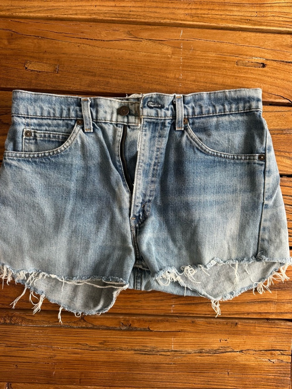 Vintage Levi Blue Denim Cutoff Shorts - Women's Casual Summer Style